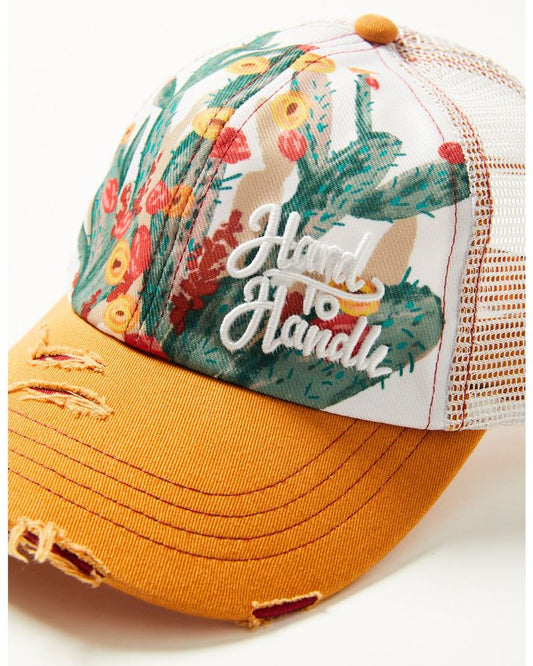 “Hard to Handle” Floral Trucker Hat